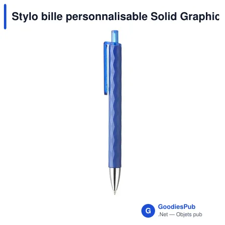 Stylo bille personnalisable Solid Graphic avec logo