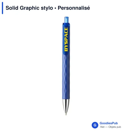 Stylo bille personnalisable Solid Graphic avec logo - Image 2