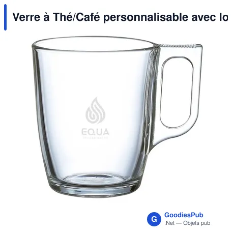 Verre à Thé/Café personnalisable avec logo - Soluna 250 ml