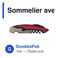 Sommelier avec manche en plastique Rosaura - Miniature 1