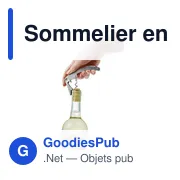 Sommelier personnalisable en acier inoxydable avec logo - Dana - Miniature 4