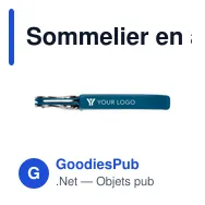Sommelier en acier inoxydable personnalisable avec logo - Quincy - Miniature 11