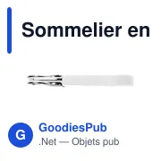 Sommelier en acier inoxydable personnalisable avec logo - Quincy - Miniature 4