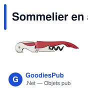 Sommelier en acier inoxydable personnalisable avec logo - Quincy - Miniature 9