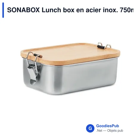 SONABOX Lunch box en acier inox. 750ml