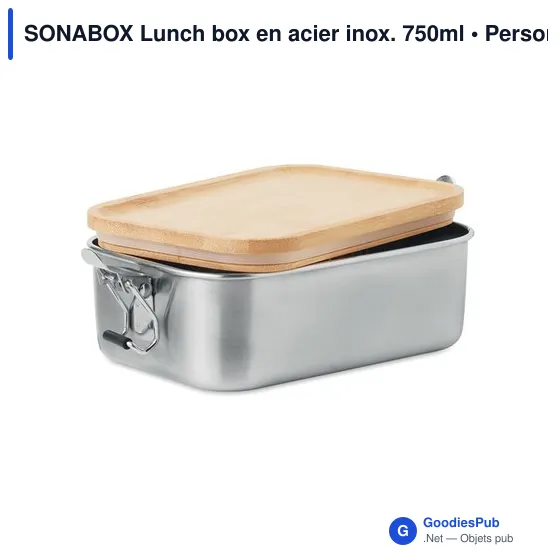 SONABOX Lunch box en acier inox. 750ml - Image 2