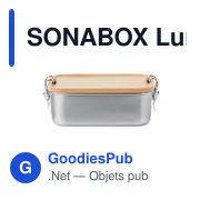 SONABOX Lunch box en acier inox. 750ml - Miniature 3