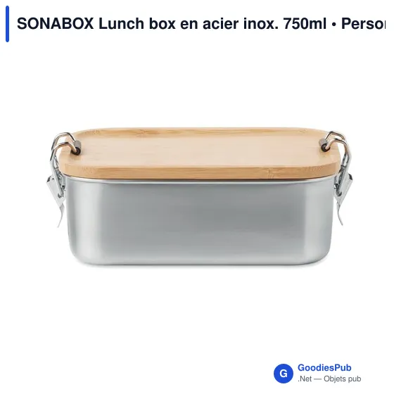 SONABOX Lunch box en acier inox. 750ml - Image 3