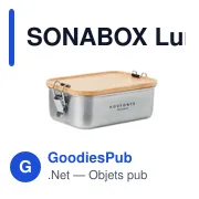 SONABOX Lunch box en acier inox. 750ml - Miniature 4