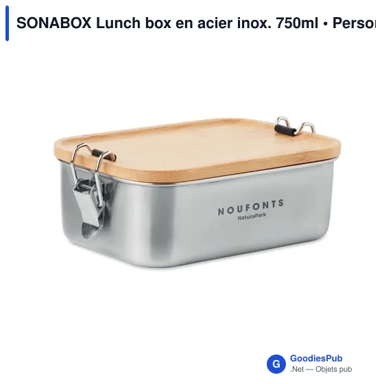 SONABOX Lunch box en acier inox. 750ml - Image 4