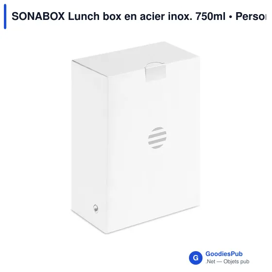 SONABOX Lunch box en acier inox. 750ml - Image 6