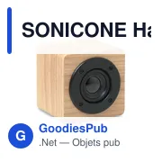 SONICONE Haut-parleur sans fil 3W - Miniature 1