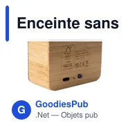Enceinte sans fil personnalisable en bambou avec logo - Sonido 5W - Miniature 2
