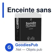 Enceinte sans fil personnalisable en bambou avec logo - Sonido 5W - Miniature 4