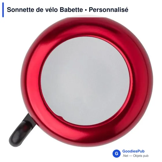 Sonnette de vélo personnalisable avec logo - Babette - Image 1