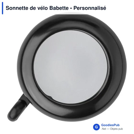 Sonnette de vélo personnalisable avec logo - Babette - Image 2