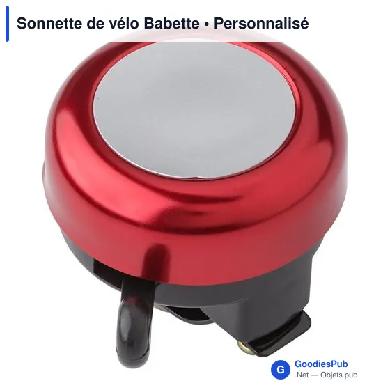 Sonnette de vélo personnalisable avec logo - Babette - Image 3