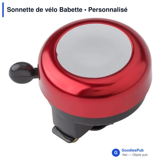Sonnette de vélo personnalisable avec logo - Babette - Image 4