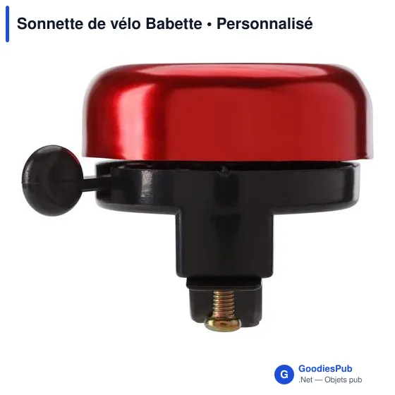 Sonnette de vélo personnalisable avec logo - Babette - Image 5