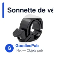 Sonnette de vélo personnalisable avec logo - Tion - Miniature 1