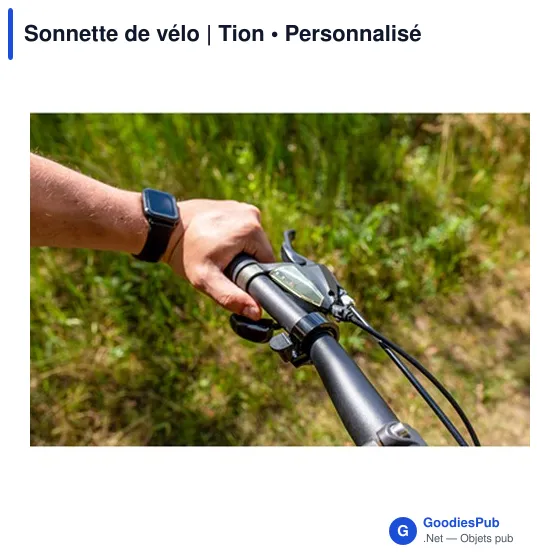 Sonnette de vélo personnalisable avec logo - Tion - Image 2