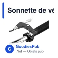 Sonnette de vélo personnalisable avec logo - Tion - Miniature 3