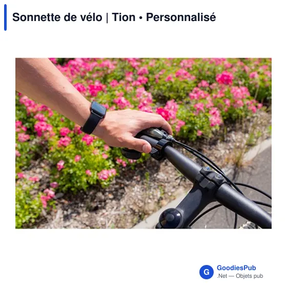 Sonnette de vélo personnalisable avec logo - Tion - Image 8