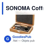 SONOMA Coffret de sommelier en bambou - Miniature 1