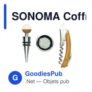 SONOMA Coffret de sommelier en bambou - Miniature 2