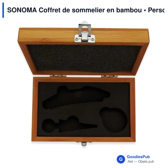 SONOMA Coffret de sommelier en bambou - Image 3