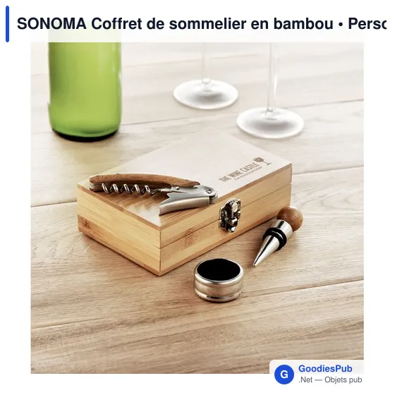 SONOMA Coffret de sommelier en bambou - Image 4