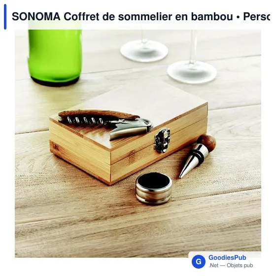 SONOMA Coffret de sommelier en bambou - Image 5