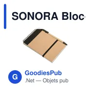 SONORA Bloc-notes recyclé et stylo - Miniature 2