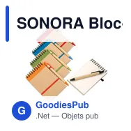 SONORA Bloc-notes recyclé et stylo - Miniature 12