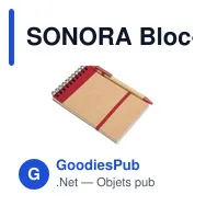 SONORA Bloc-notes recyclé et stylo - Miniature 4