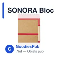 SONORA Bloc-notes recyclé et stylo - Miniature 5