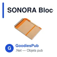 SONORA Bloc-notes recyclé et stylo - Miniature 8