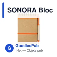 SONORA Bloc-notes recyclé et stylo - Miniature 9