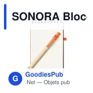 SONORA Bloc-notes recyclé et stylo - Miniature 10