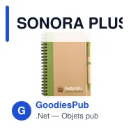 SONORA PLUS Bloc-notes recyclé et stylo - Miniature 12