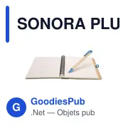 SONORA PLUS Bloc-notes recyclé et stylo - Miniature 4