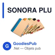 SONORA PLUS Bloc-notes recyclé et stylo - Miniature 5