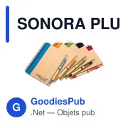 SONORA PLUS Bloc-notes recyclé et stylo - Miniature 6