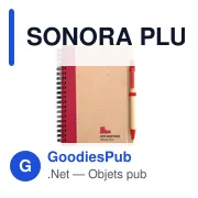 SONORA PLUS Bloc-notes recyclé et stylo - Miniature 8