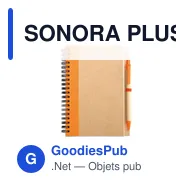 SONORA PLUS Bloc-notes recyclé et stylo - Miniature 10