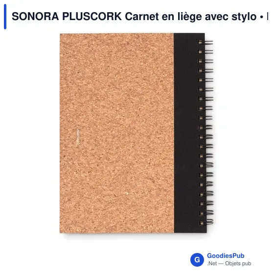 SONORA PLUSCORK Carnet en liège avec stylo - Image 3
