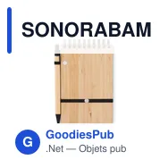 SONORABAM Set de bloc-notes A6 en bambou - Miniature 2