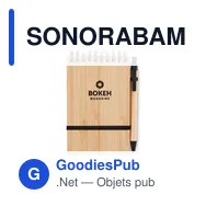 SONORABAM Set de bloc-notes A6 en bambou - Miniature 5