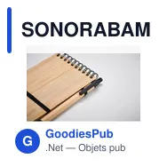 SONORABAM Set de bloc-notes A6 en bambou - Miniature 6