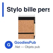 Stylo bille personnalisable avec logo pour entreprise - Écollection - Miniature 1